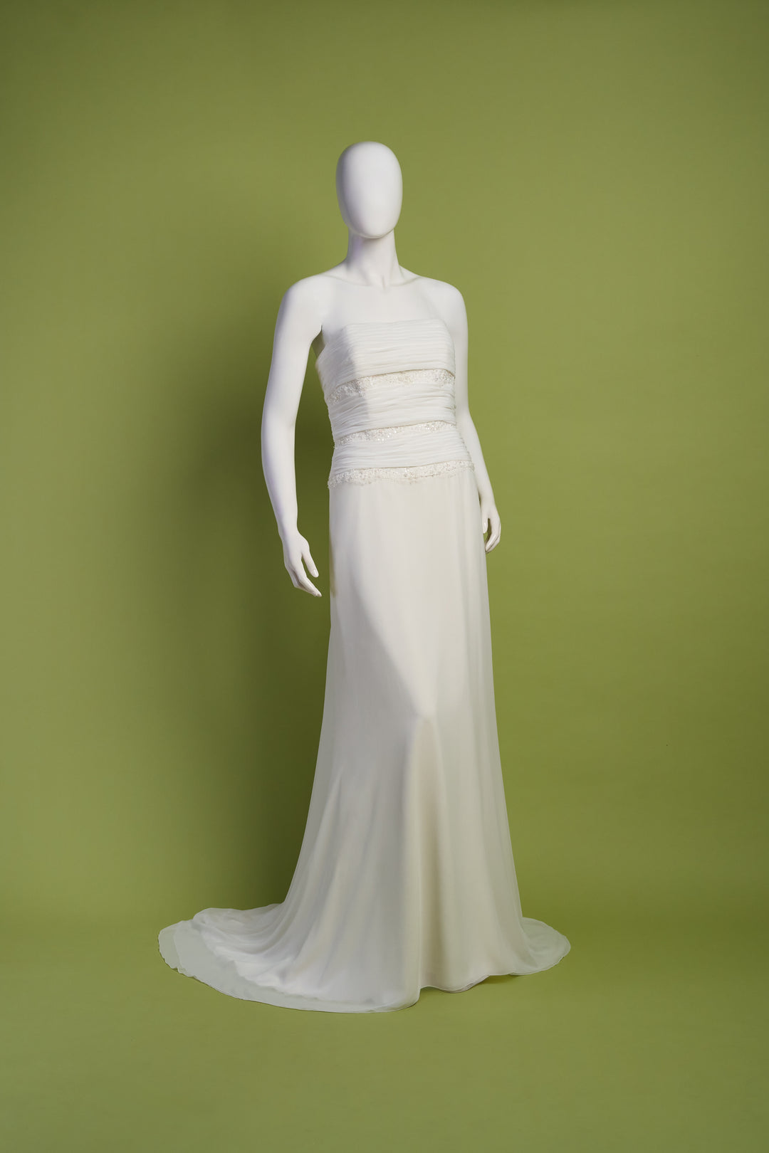 Abito da sposa scivolato in georgette