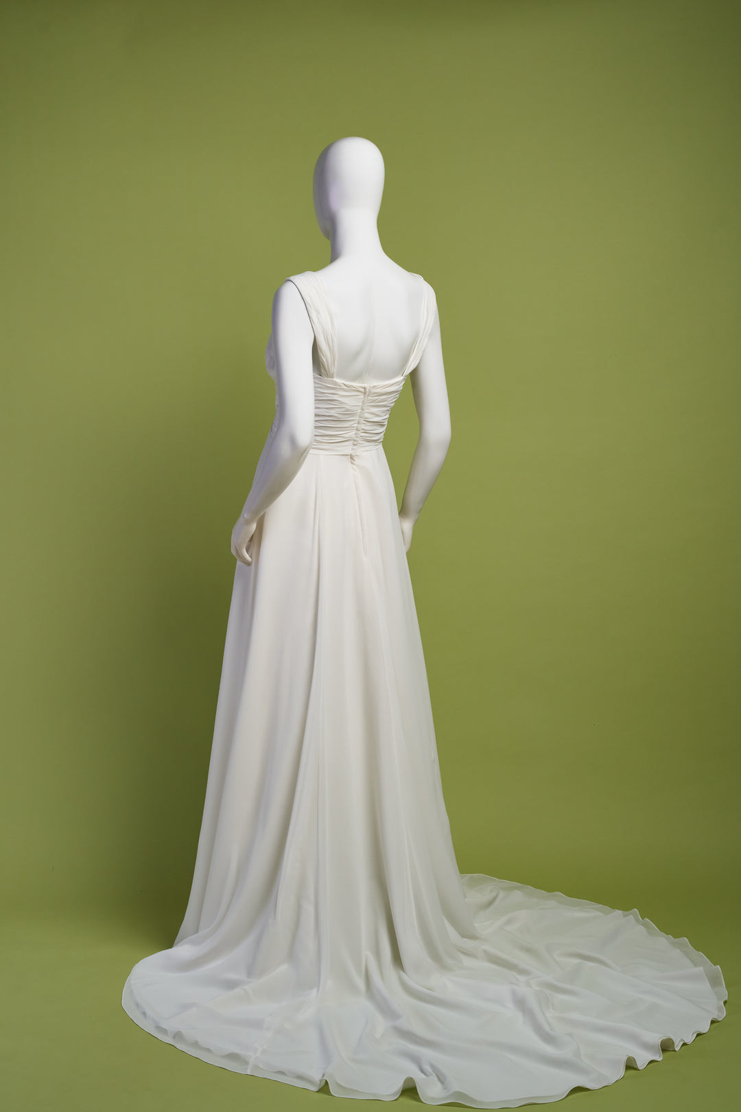 abito da sposa scivolato in chiffon