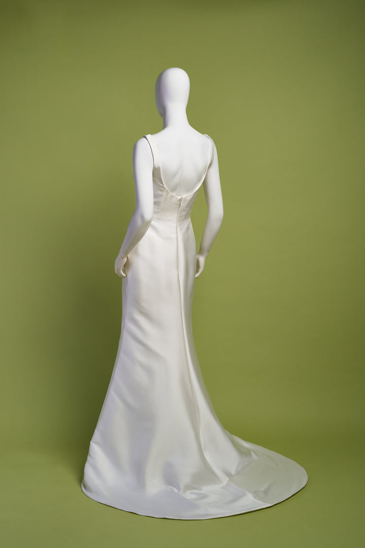 Abito da sposa in raso duchesse